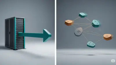 Visual metaphor showing static IP as a fixed address vs dynamic IP as a rotating address.